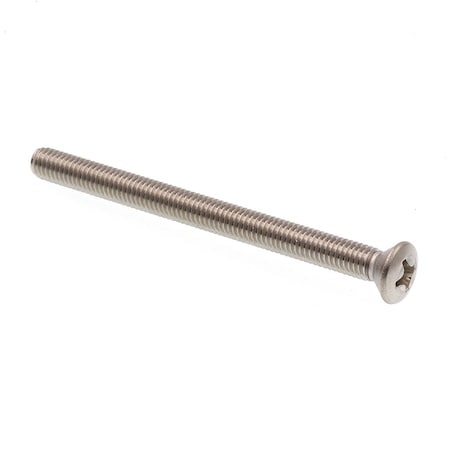 Machine Screw, Oval Head Phillip Drive #10-32 X 2-1/2in 18-8 Stainless Steel 20PK